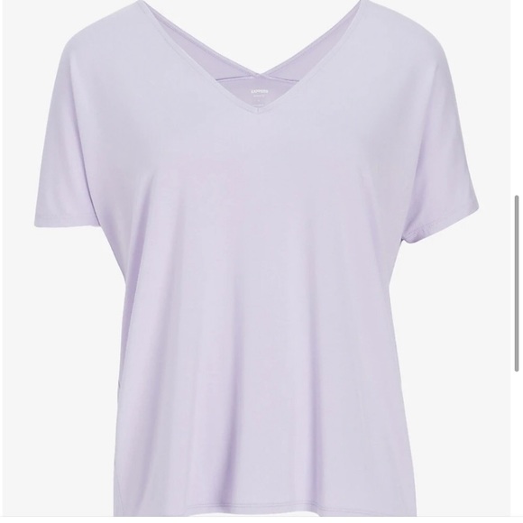 Express Relaxed V-Neck Tulip Open Back London Tee M NWT - Picture 3 of 3